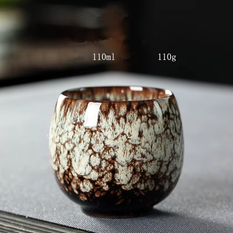 Luxury Crystalline Ceramic Cup Set – Handcrafted 5-Piece Collection for Tea & Coffee