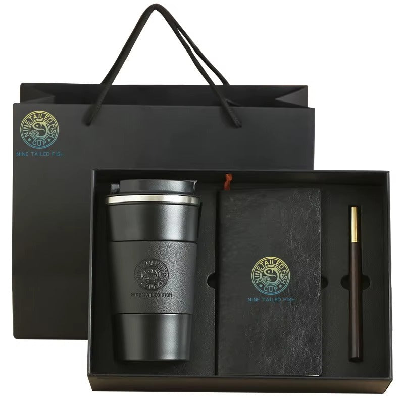 Insulated Cup Gift Set with Wooden Box