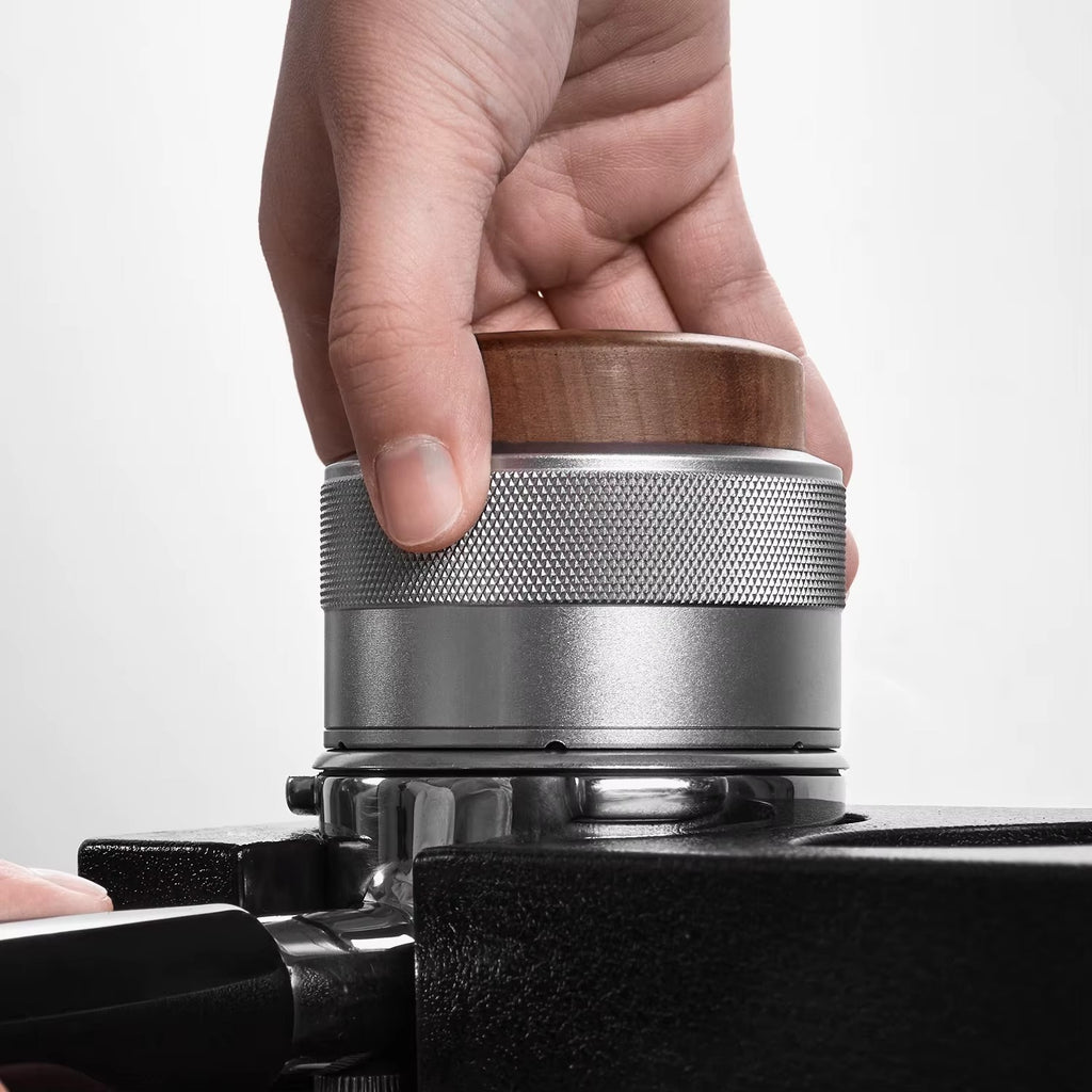 Walnut Spring Loaded Espresso Tamper 58mm