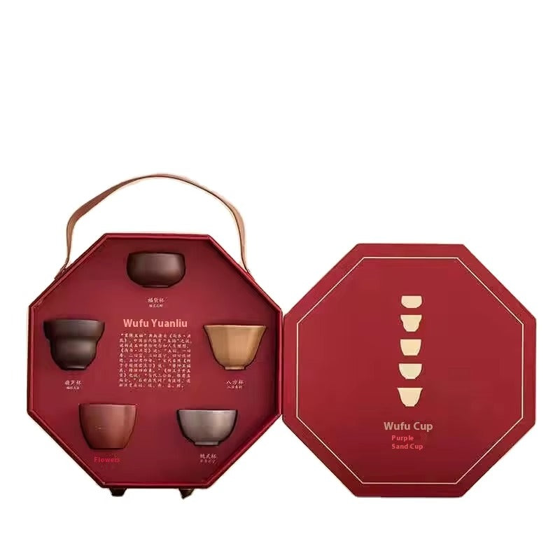 Zisha Ceramic Cups – Wufu Collection (Gift Box Set) Coffee&Co.