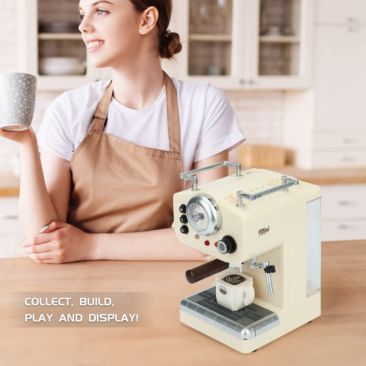 678+ Piece Coffee Machine Building Block Kit