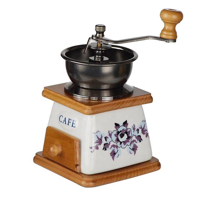 Vintage Manual Ceramic Coffee Grinder
