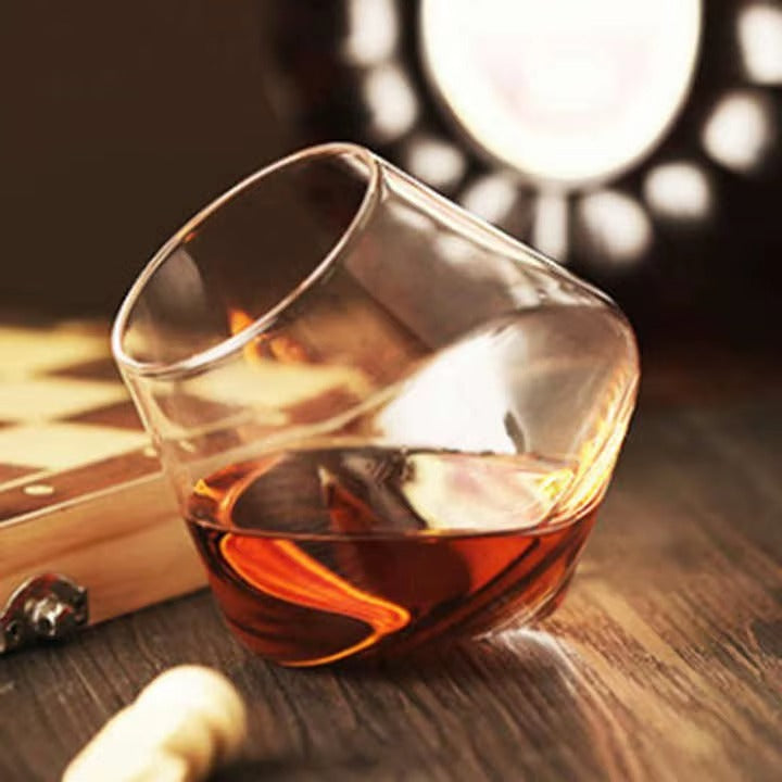500ml Stemless Rolling Whiskey Glasses Set of 2