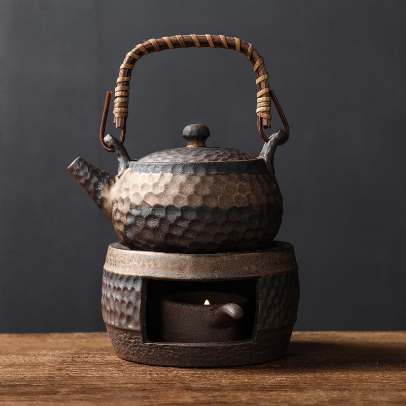 Japandi Stoneware Tea Set with Teapot & 2 Cups