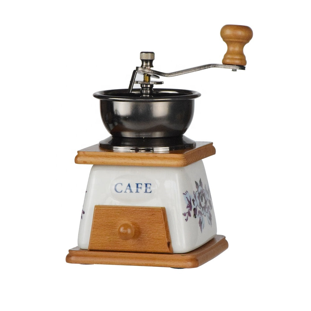 Vintage Manual Ceramic Coffee Grinder