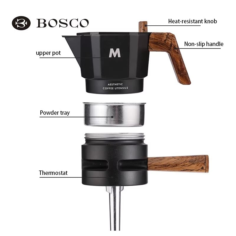 Upgraded Italian Style Moka Pot | 120ml - 2 Cups