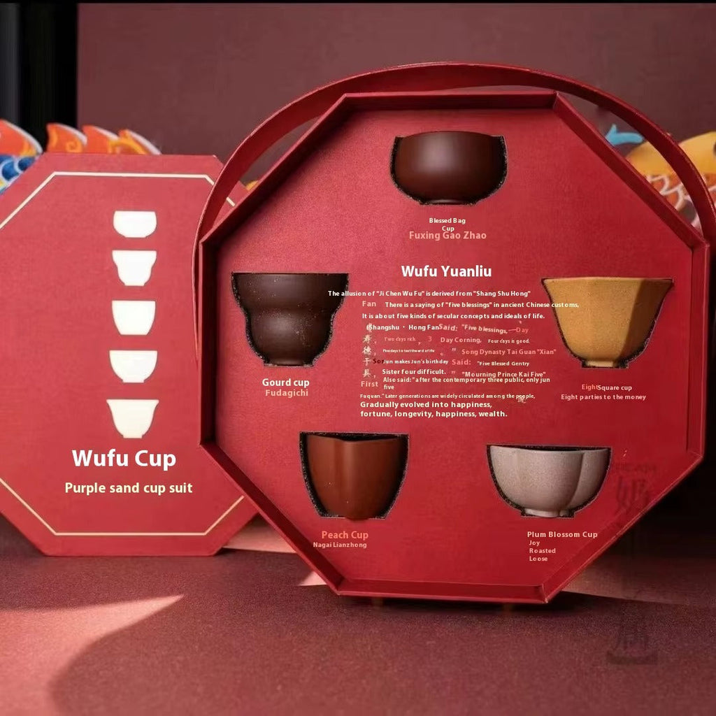 Zisha Ceramic Cups – Wufu Collection (Gift Box Set) Coffee&Co.