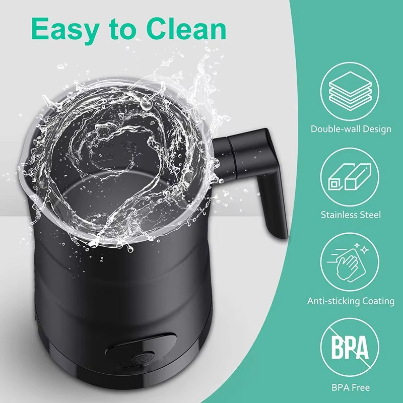 4-in-1 Electric Milk Frother and Steamer – Multifunctional Hot and Cold Foam Maker for Coffee and Hot Chocolate