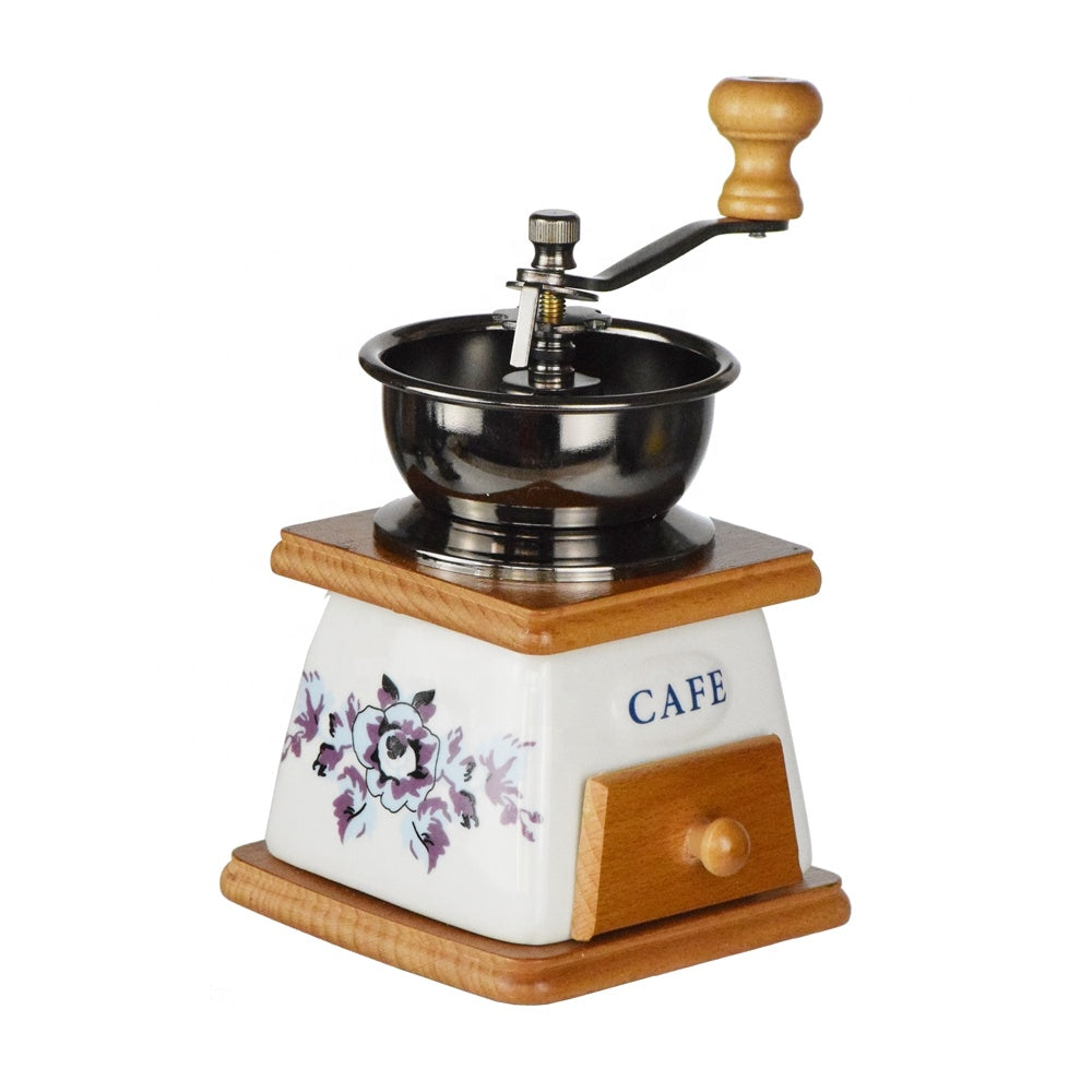 Vintage Manual Ceramic Coffee Grinder