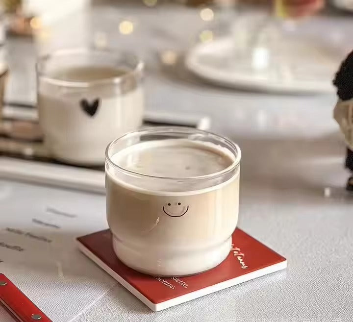 Stackable Glass Cups Set of 2