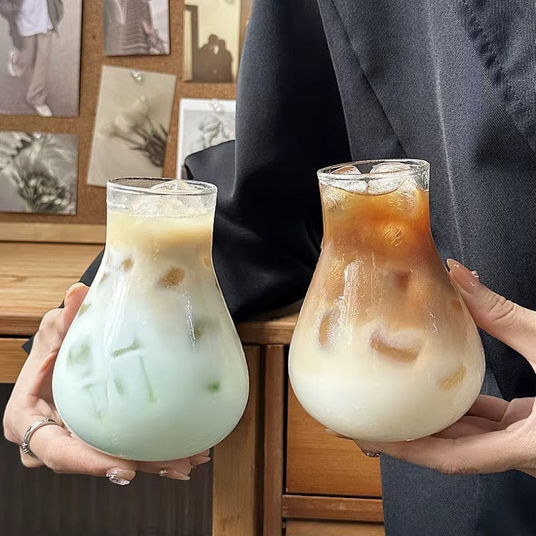 400ml Bubble Glass Coffee Mugs - Set of 2