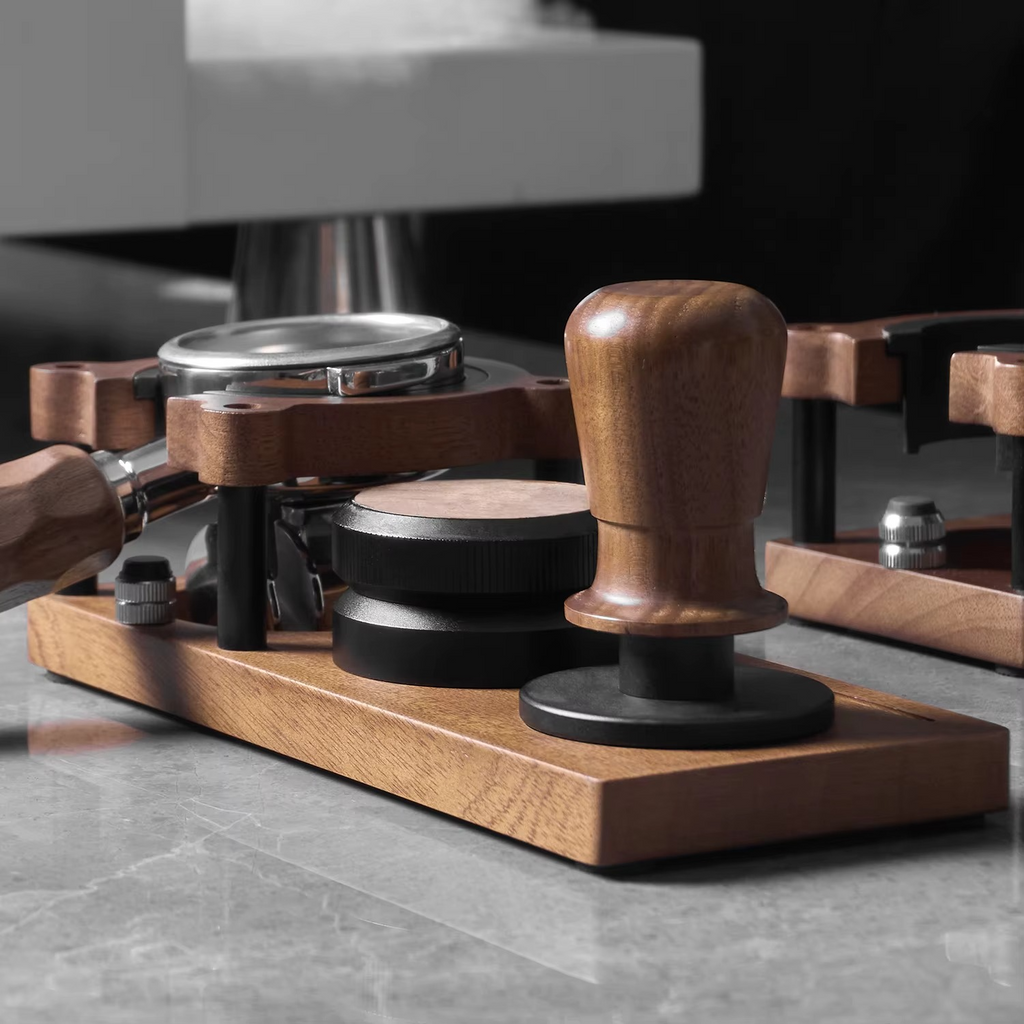 Barista Tamper Stand – Espresso Base Rack with Wooden Holder 51/54/58mm