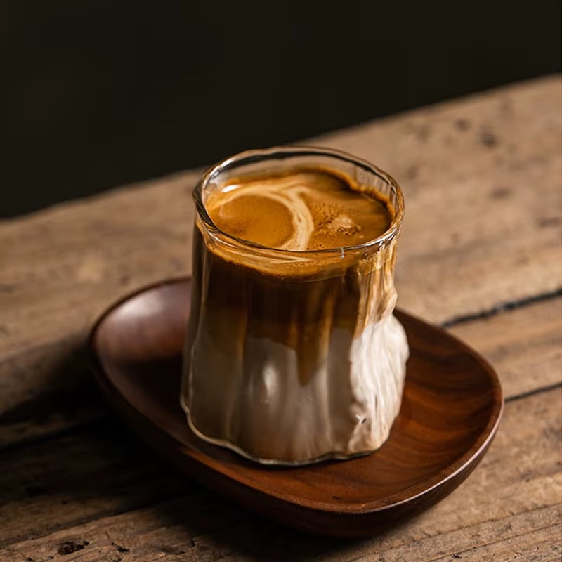 300ml Tree-Shaped Glass Cups Set of 2