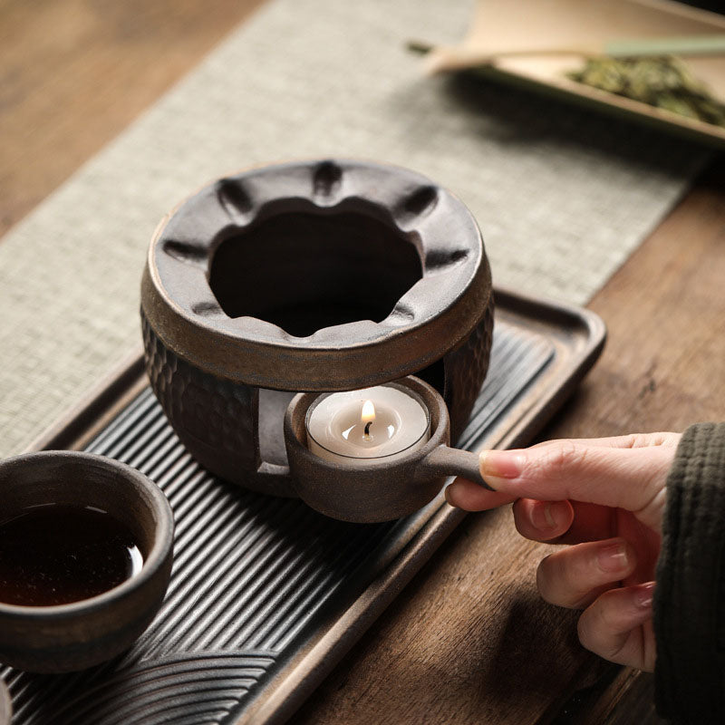 Japandi Stoneware Tea Set with Teapot & 2 Cups