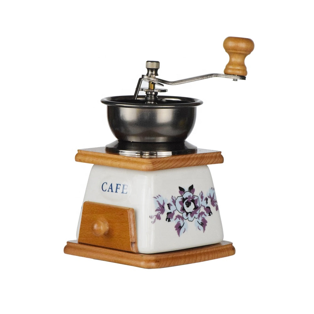 Vintage Manual Ceramic Coffee Grinder