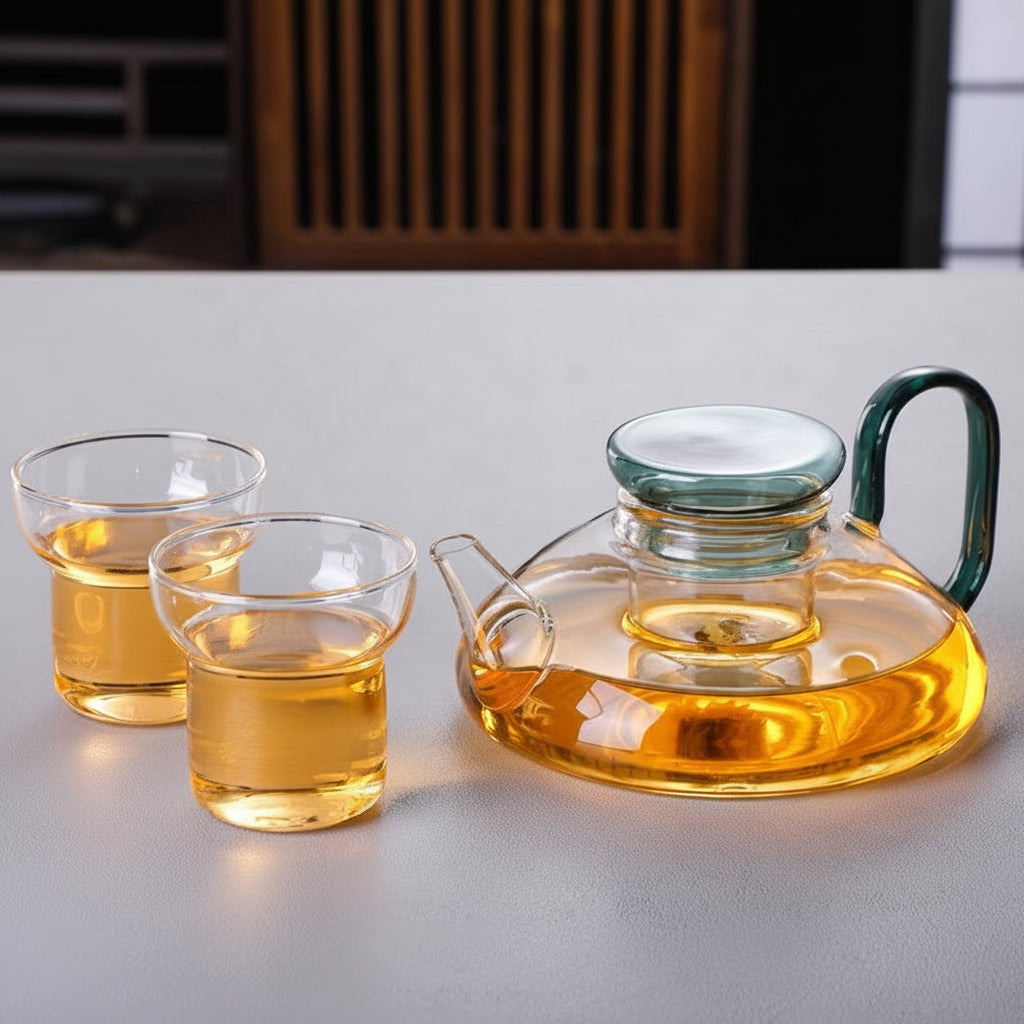 600ml Borosilicate Glass Coffee & Tea Maker with Filter