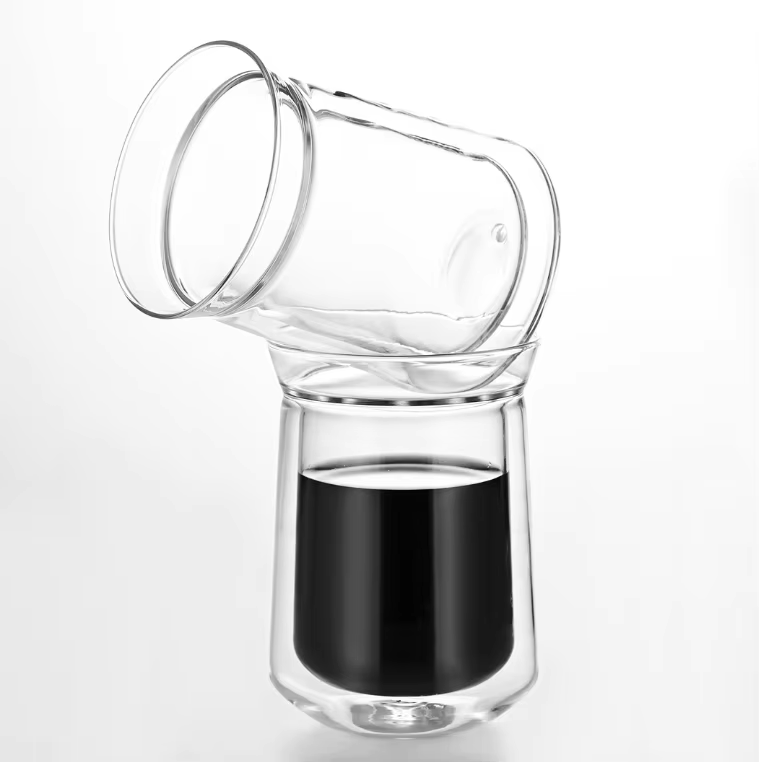 300ml Borosilicate Glass Cup for Latte & Cappuccino