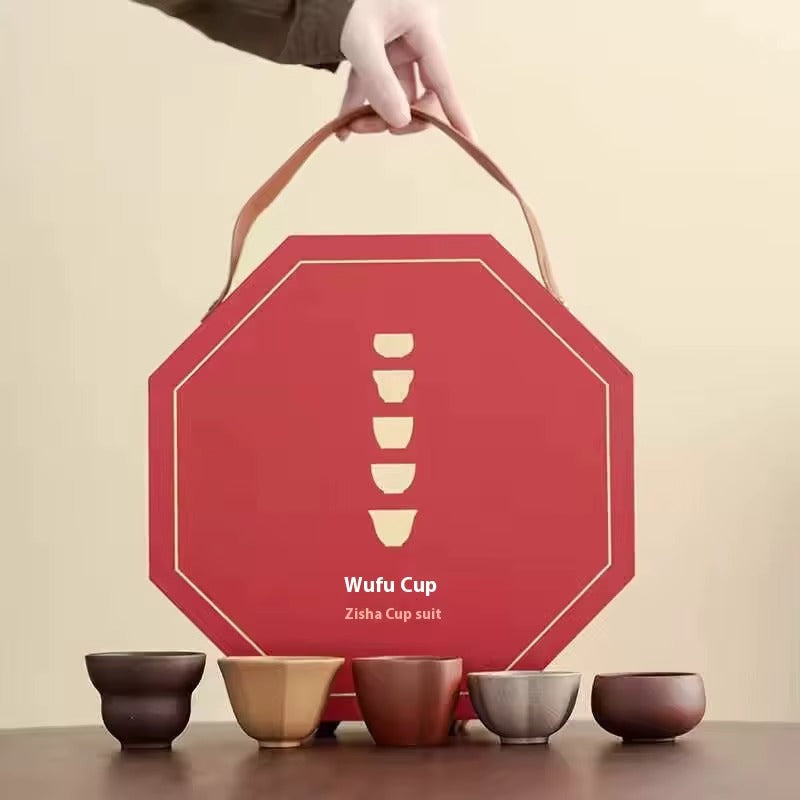 Zisha Ceramic Cups – Wufu Collection (Gift Box Set) Coffee&Co.