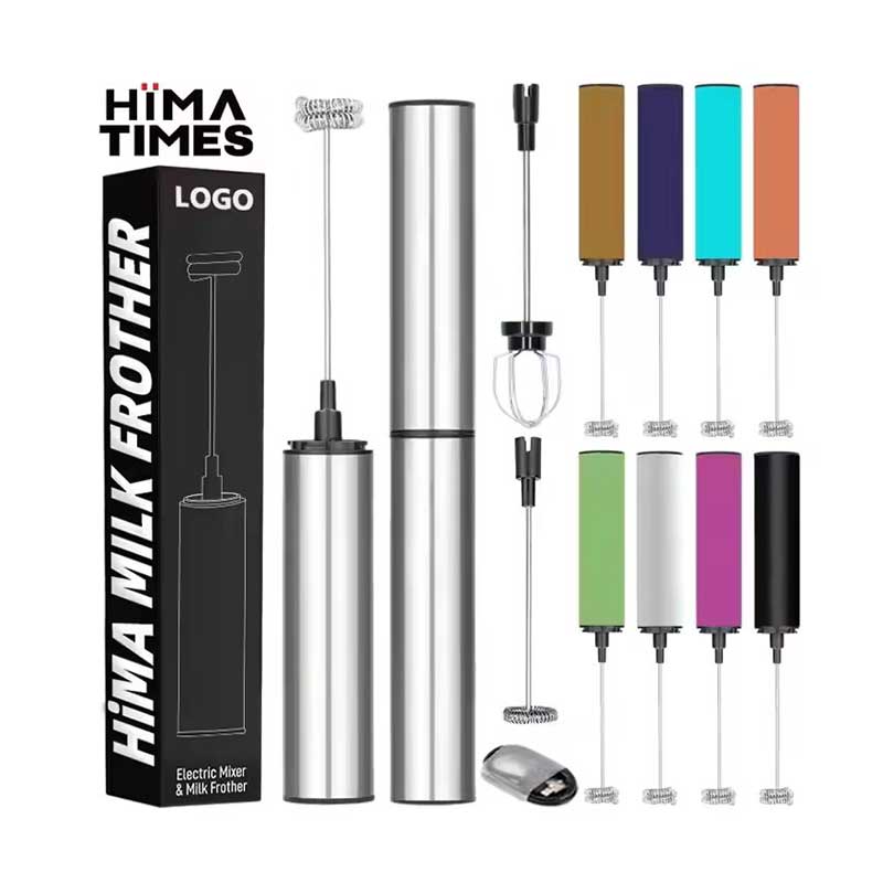 High Quality USB Type-C Rechargeable Handheld Milk Frother – Stainless Steel Electric Coffee Whisk