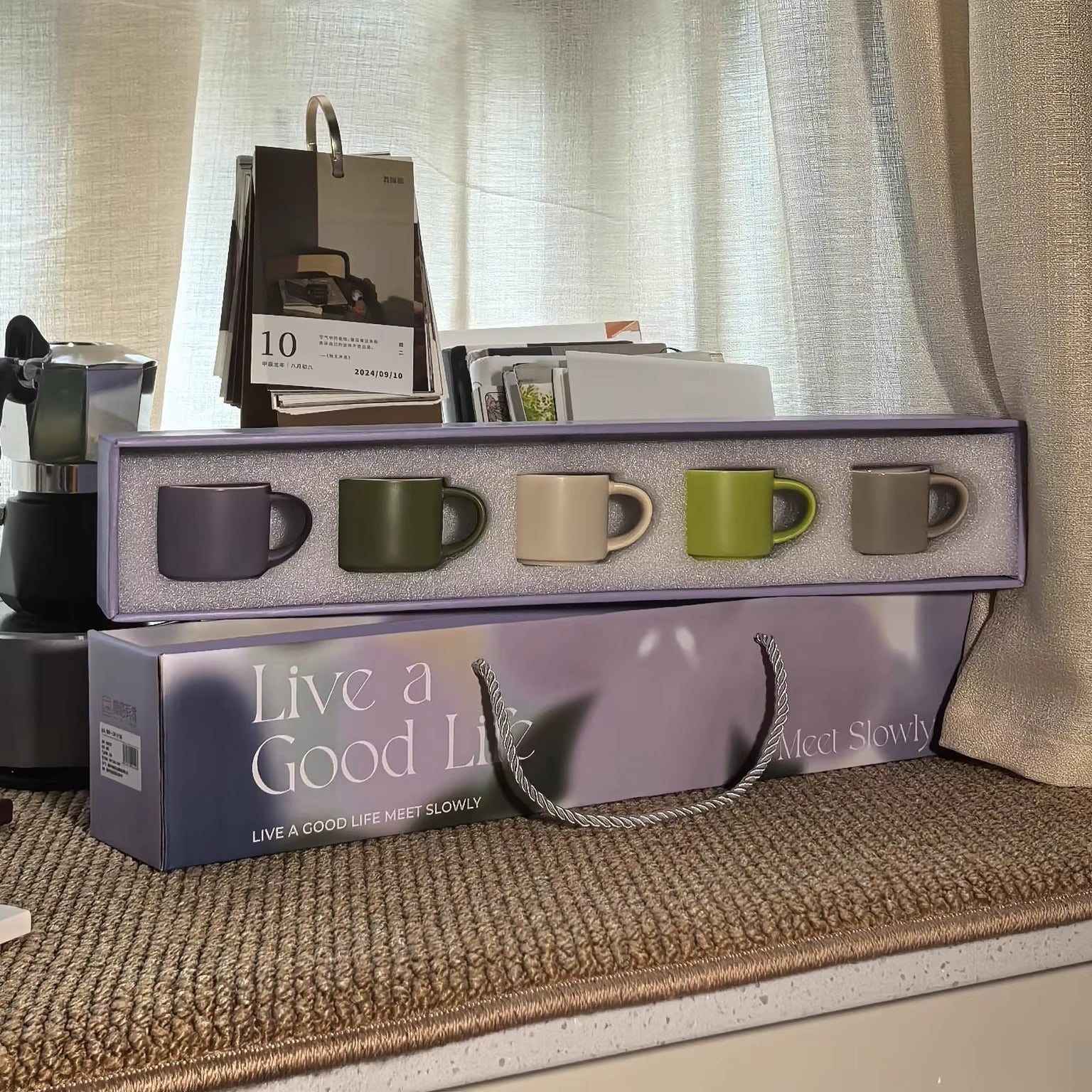 Nordic Ceramic Espresso Cups – Set of 5 Cups (80ml)