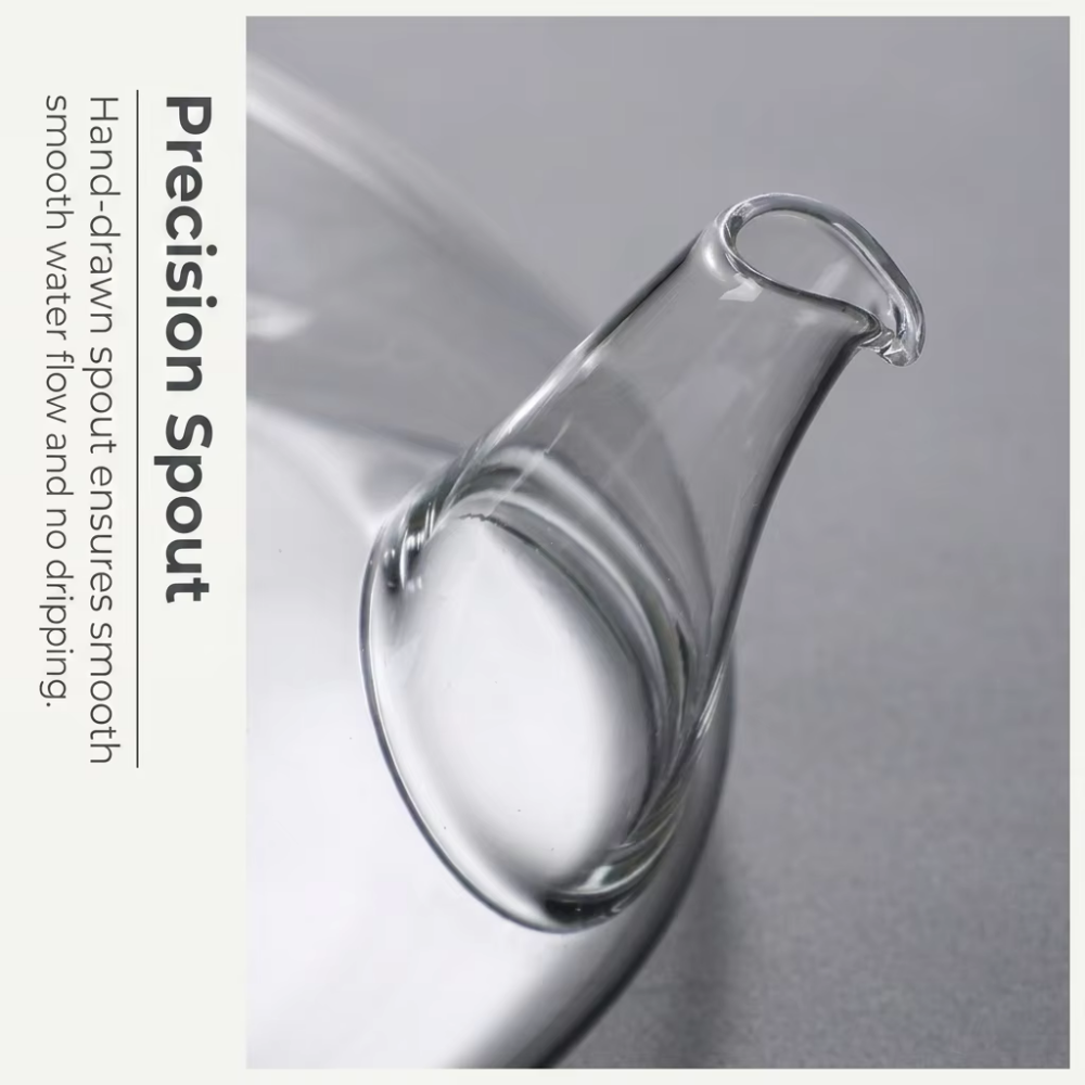 600ml Borosilicate Glass Coffee & Tea Maker with Filter