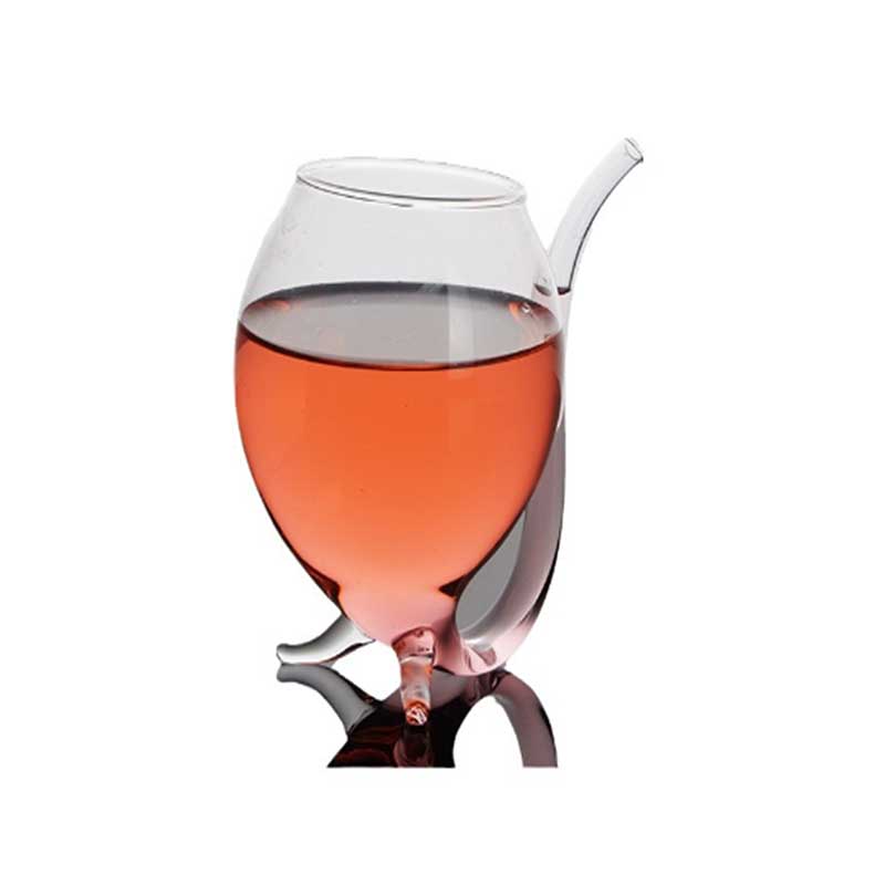 Hand Blown Glass Port Sippers – Elegant Angled Wine and Liqueur Glasses by Fox Run