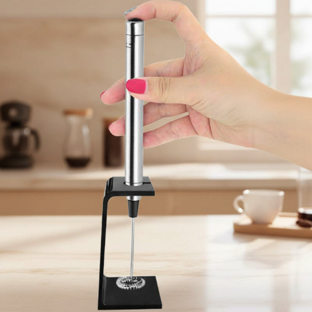 Handheld Milk Frother – Battery Powered for Coffee & Latte