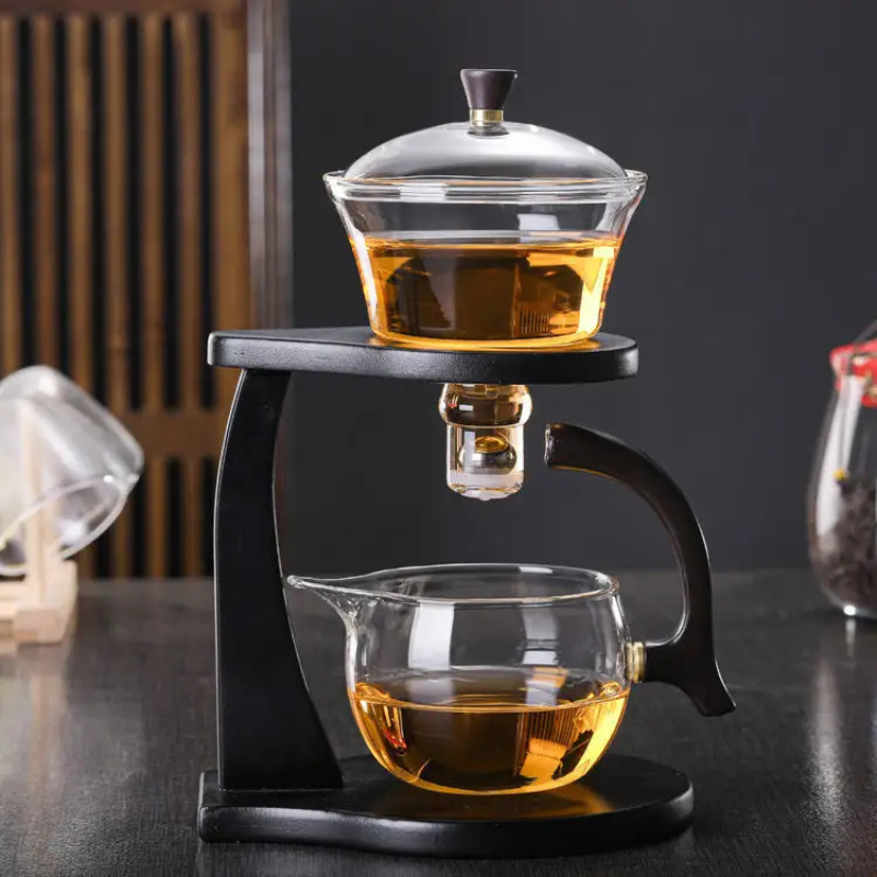 Handmade Borosilicate Glass Teapot Set - Heat Resistant Transparent Teaware with Creative Design