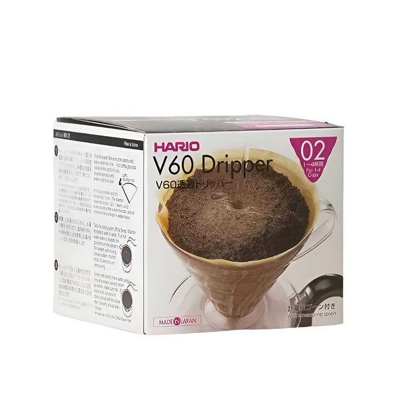 Hario V60 Clear Plastic Coffee Dripper – Reusable Pour Over Filter Cone 
