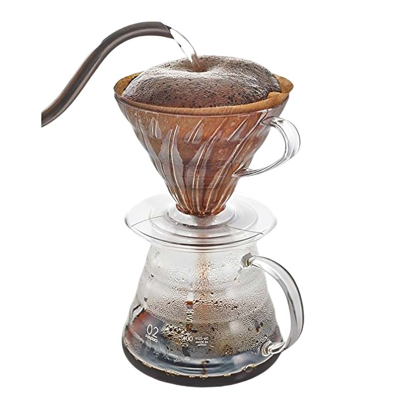 Hario V60 Clear Plastic Coffee Dripper – Reusable Pour Over Filter Cone 