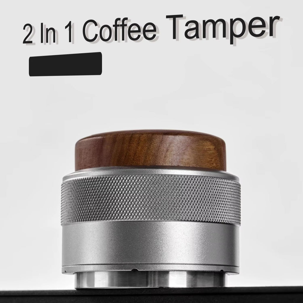 Walnut Spring Loaded Espresso Tamper 58mm