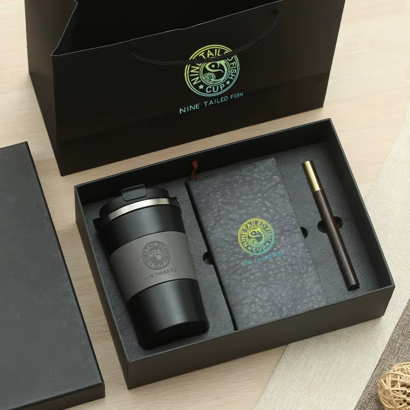 Insulated Cup Gift Set with Wooden Box