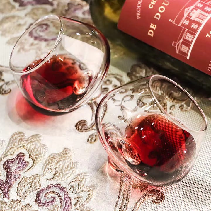 500ml Stemless Rolling Whiskey Glasses Set of 2