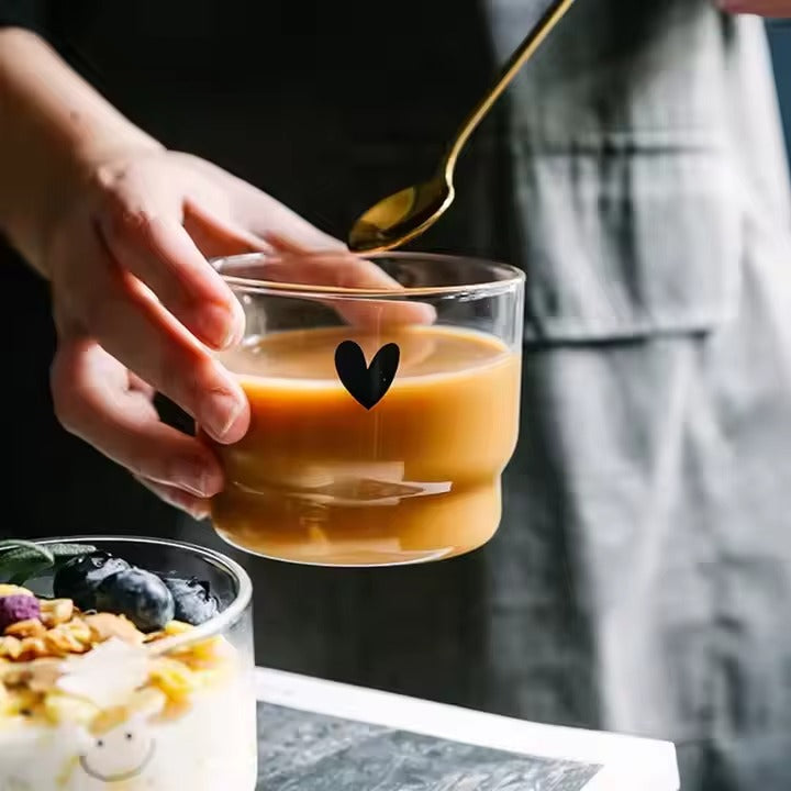 Stackable Glass Cups Set of 2