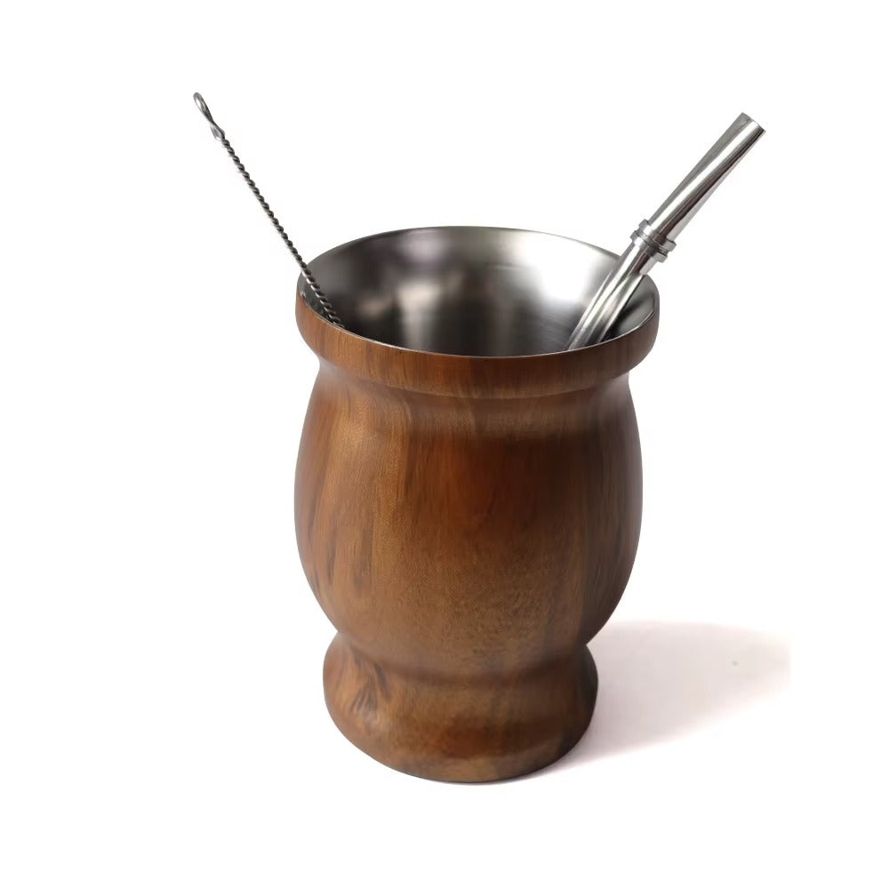 Insulated Mate Cup – Wood-style Finish