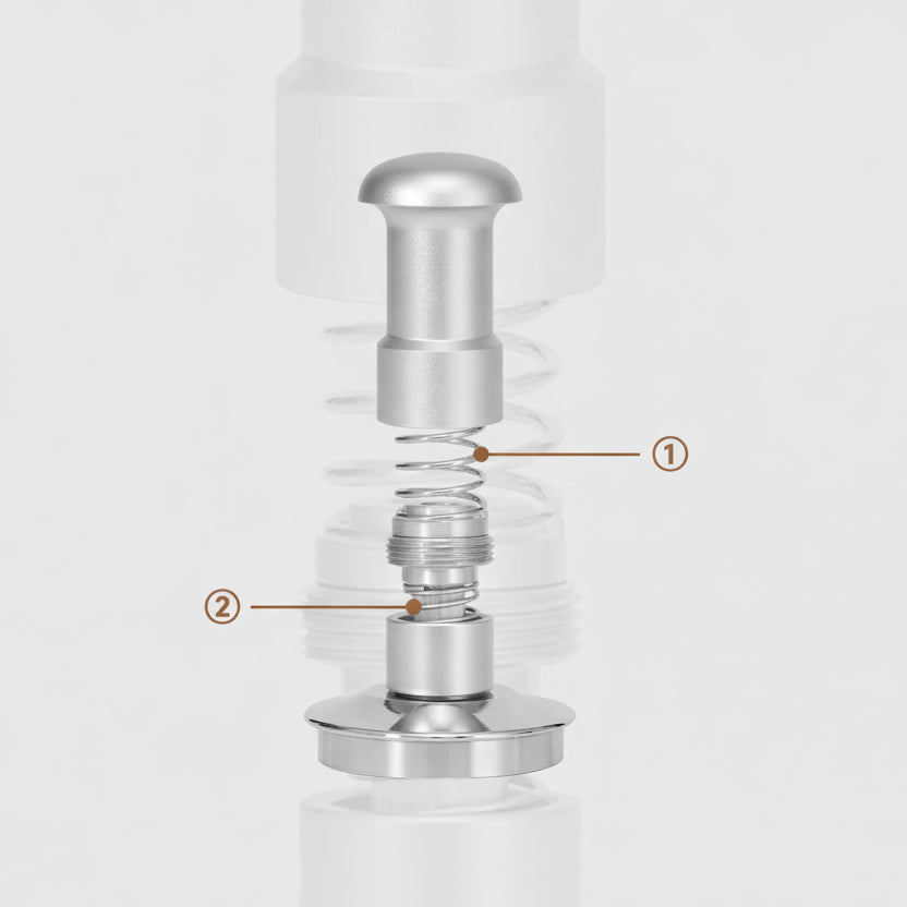 Stainless Steel Spring Loaded Espresso Tamper 51mm & 58mm