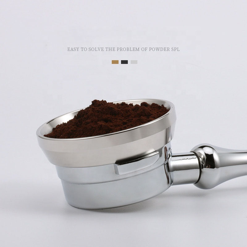 Magnetic Stainless Steel Espresso Dosing Funnel – 51mm, 53mm & 58mm