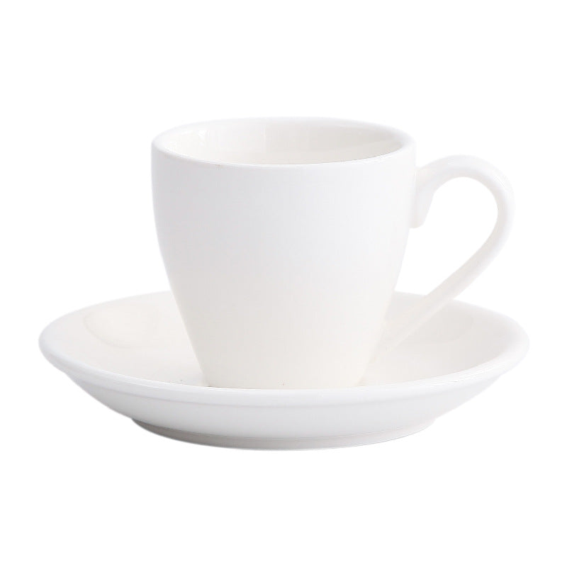 Set of 6 Italian Ceramic Espresso Cups & Saucers – 80ml