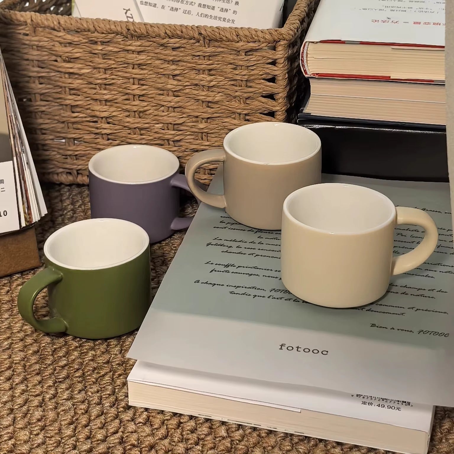 Nordic Ceramic Espresso Cups – Set of 5 Cups (80ml)