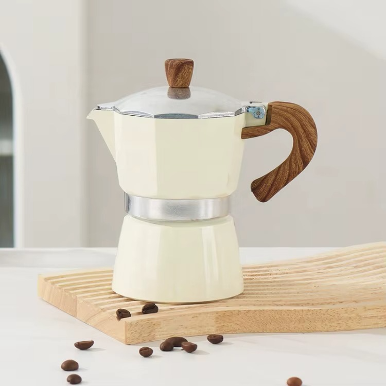 Luxury Moka Pot – Stovetop Aluminum Espresso Coffee Maker with Classic & Unique Design