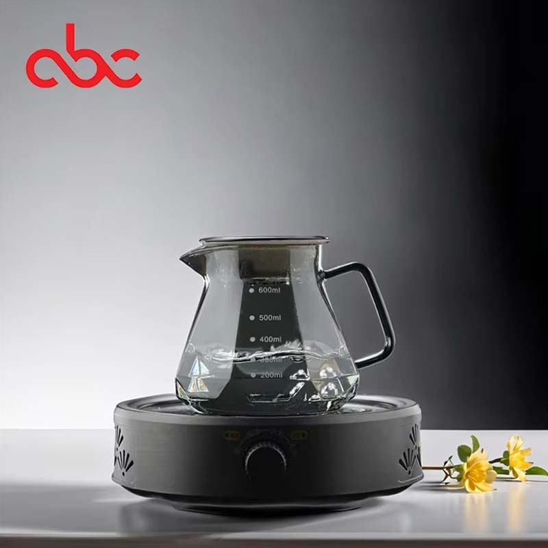 Heat-Resistant Glass Coffee Dripper and Server Set – 600ml Pour Over Kettle and Teapot