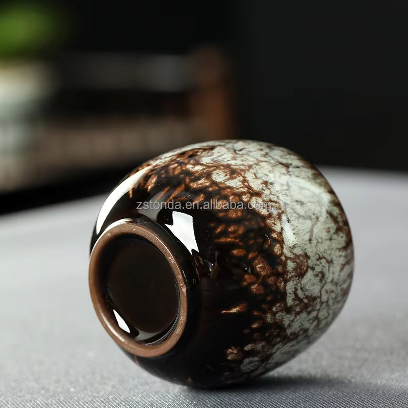 Luxury Crystalline Ceramic Cup Set – Handcrafted 5-Piece Collection for Tea & Coffee