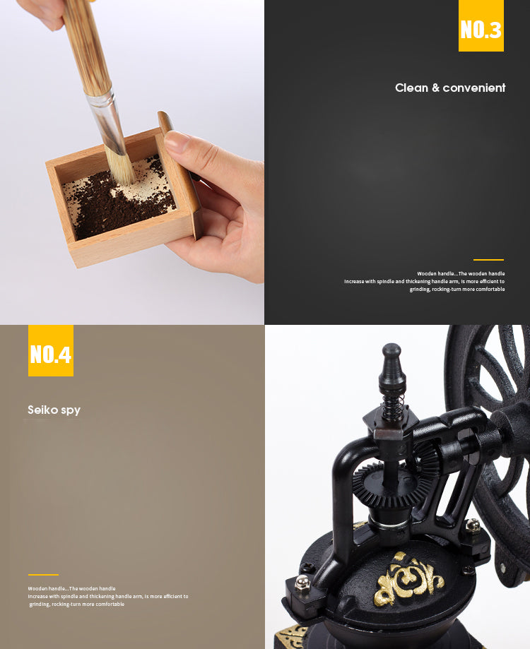 Retro Classic Manual Coffee Grinder - Vintage-inspired