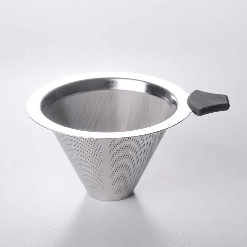 High Borosilicate Glass Hand Brew Coffee Pot – 304 Stainless Steel Filter Sharing Carafe for Home Use, 400ml