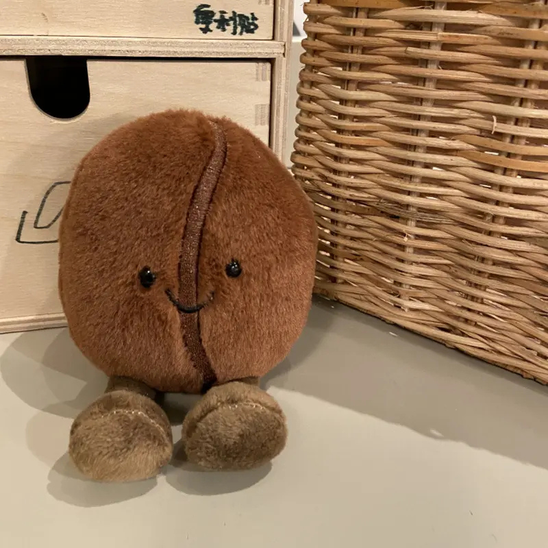 Kawaii Coffee Bean Pig Plush Toy – 13cm Soft Stuffed Doll for All Age Decor or Stress Relief