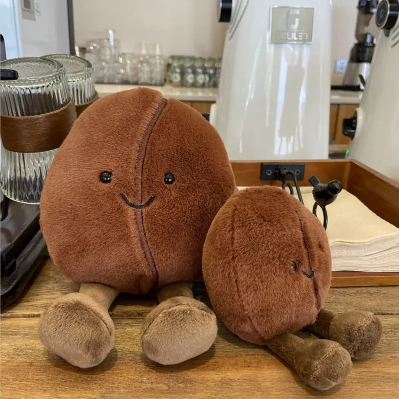 Kawaii Coffee Bean Pig Plush Toy – 13cm Soft Stuffed Doll for All Age Decor or Stress Relief