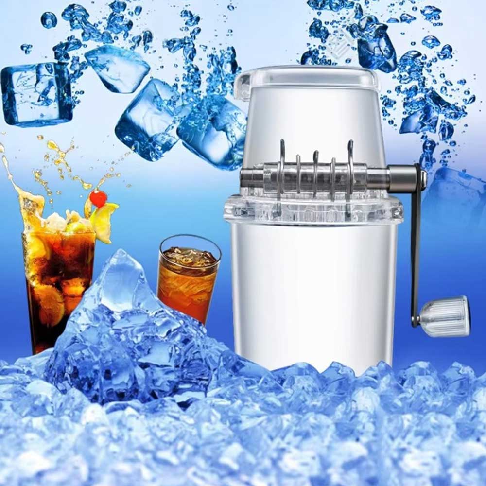 Manual Hand-Crank Ice Crusher Machine (2L Capacity)