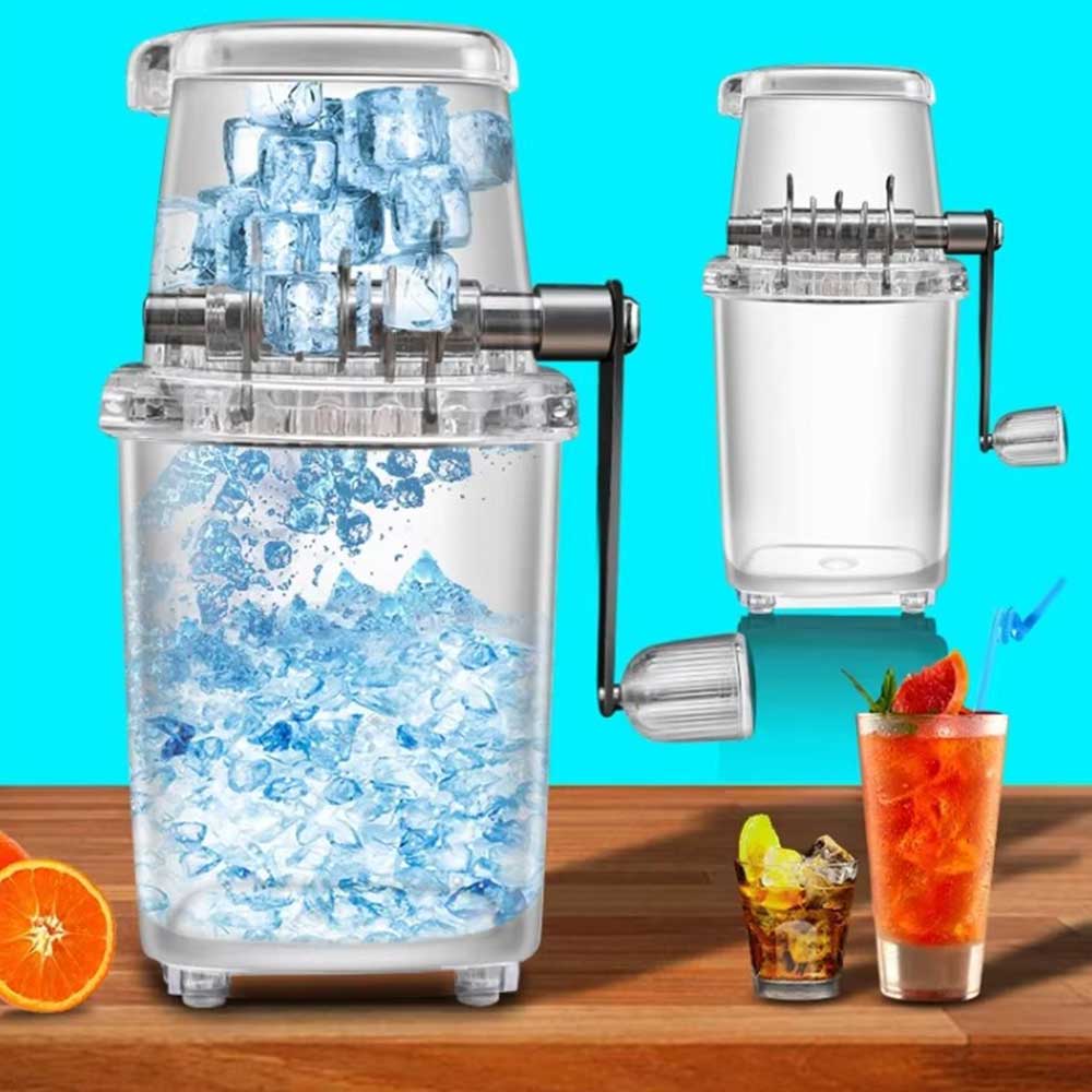 Manual Hand-Crank Ice Crusher Machine (2L Capacity)