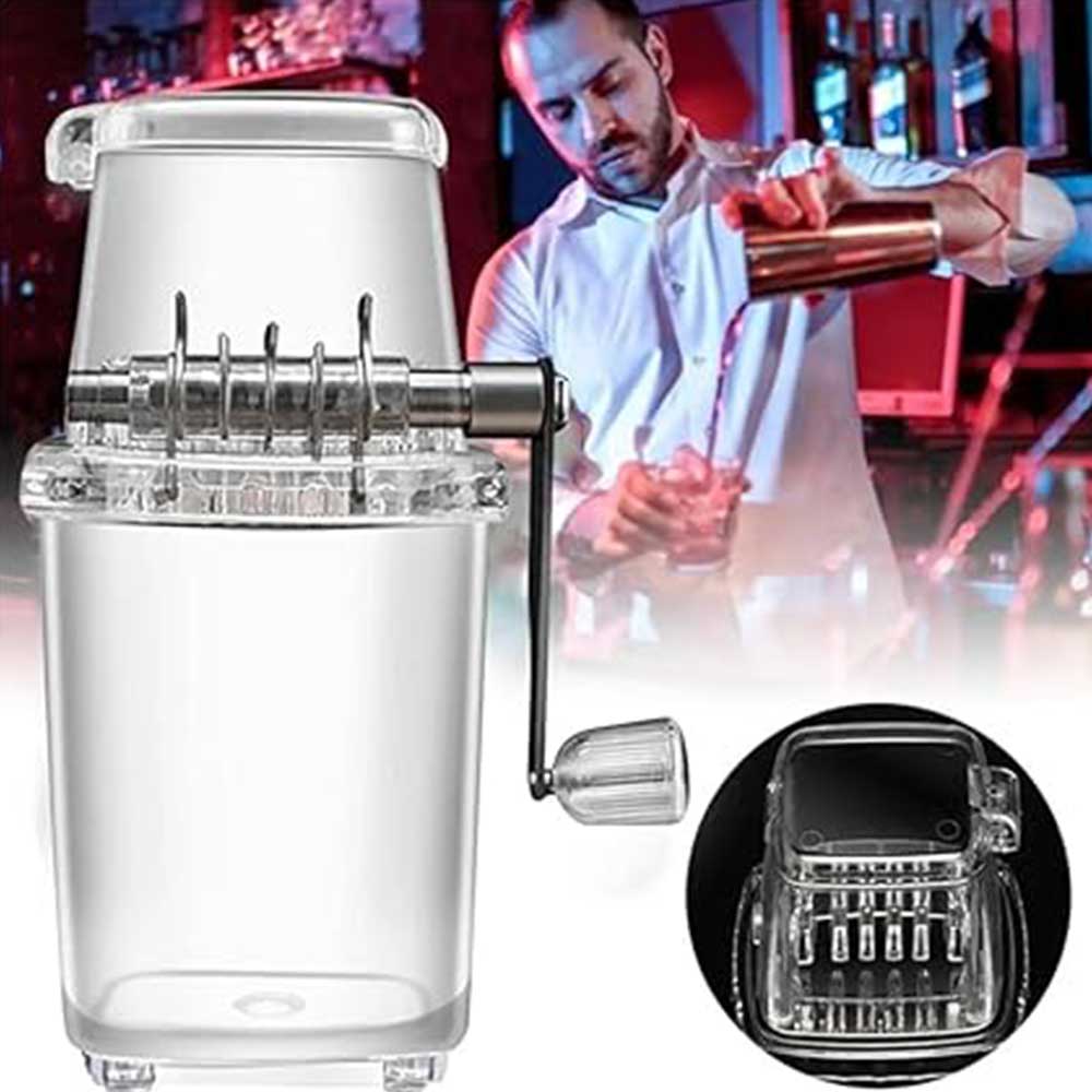 Manual Hand-Crank Ice Crusher Machine (2L Capacity)