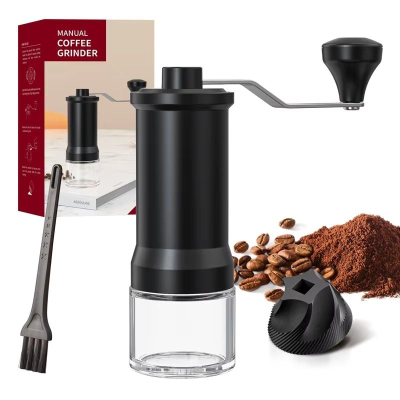 Manual Coffee Bean Grinder – Mini Hand Crank Mill for Home Brewing